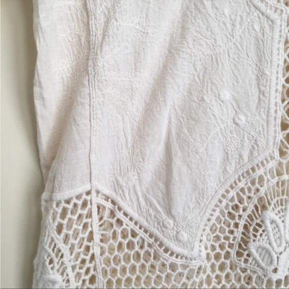 Lace Bohemian Crochet Knit Blouse - Picture 5 of 5